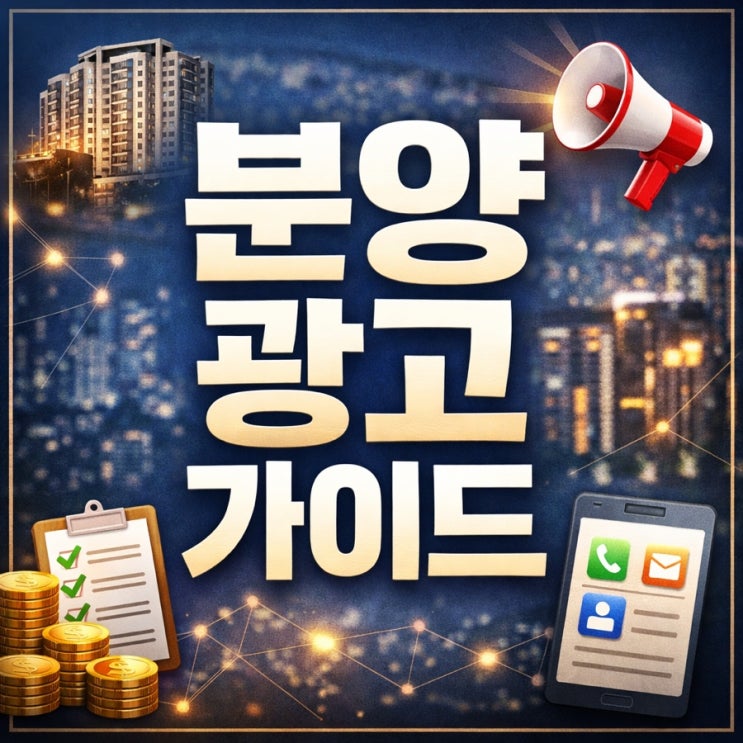 분양광고 마케팅 DB까지 분양상담사를 위한 완벽 가이드