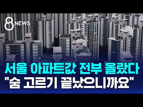 서울 아파트값 0.28%↑..강남도 상승 '유턴' / SBS 8뉴스