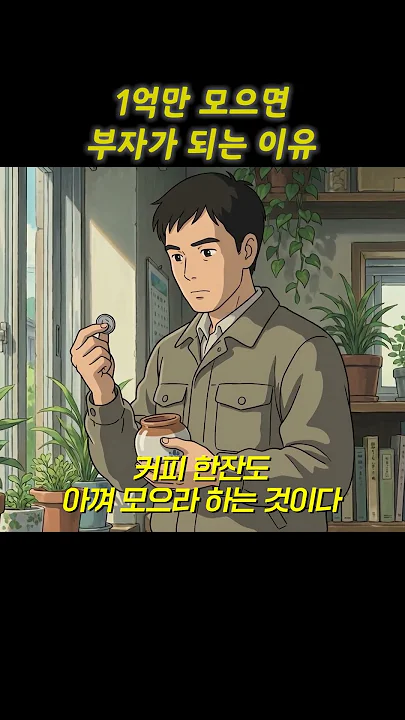 1억만 모으면 부자가 되는 이유.. #경제 #자본주의 #명언 #조언 #월급 #금리 #주식