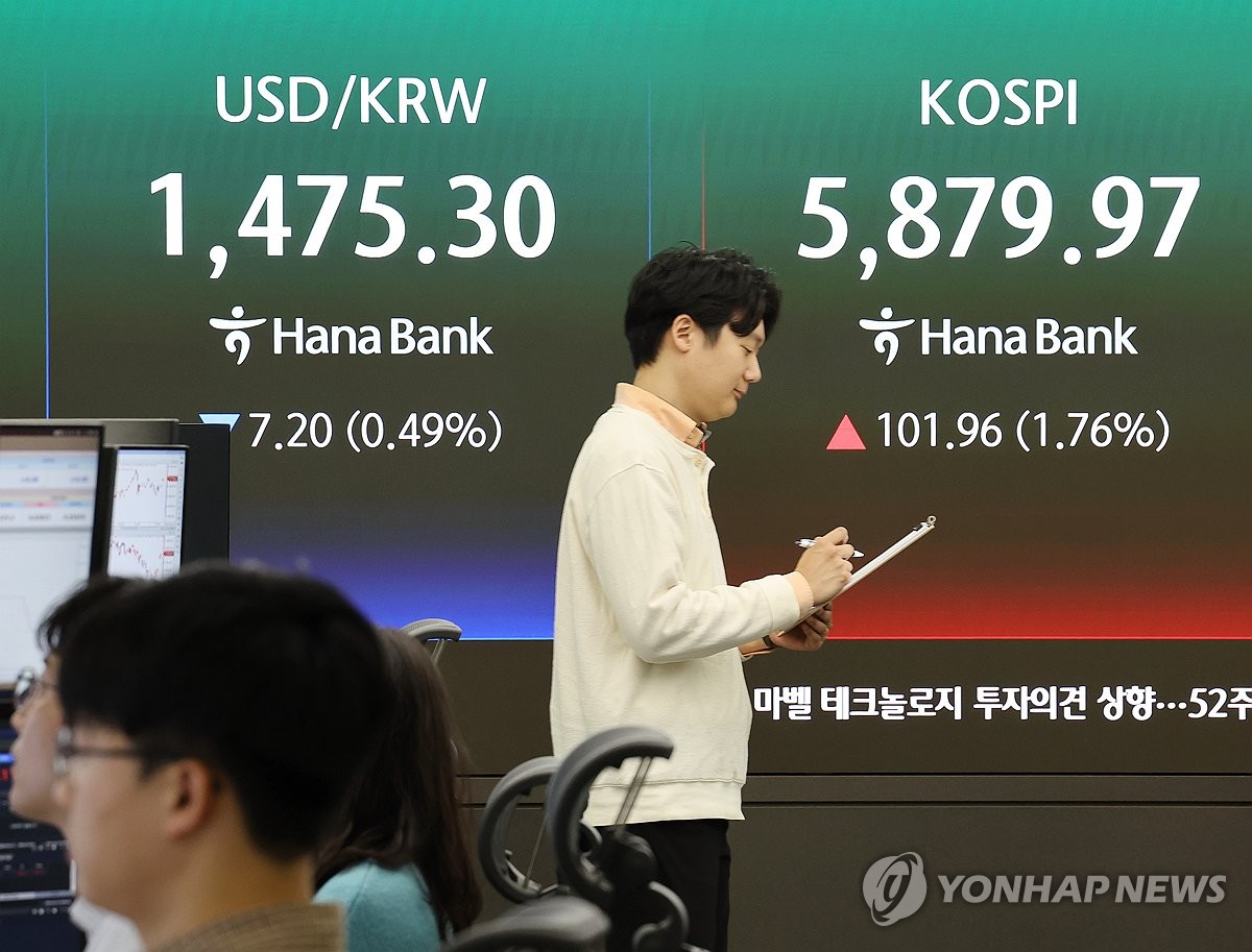 환율, 종전 기대감에 1,440원대로…6.7원 내린 1,448.3원 | 연합뉴스